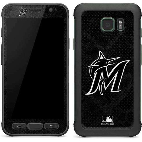 MLB Miami Marlins Dark Wash Galaxy S7 Active Skin