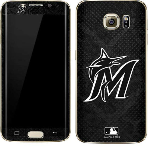 MLB Miami Marlins Dark Wash Galaxy S7 Edge Skin