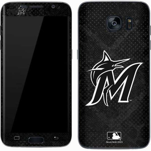 MLB Miami Marlins Dark Wash Galaxy S7 Skin