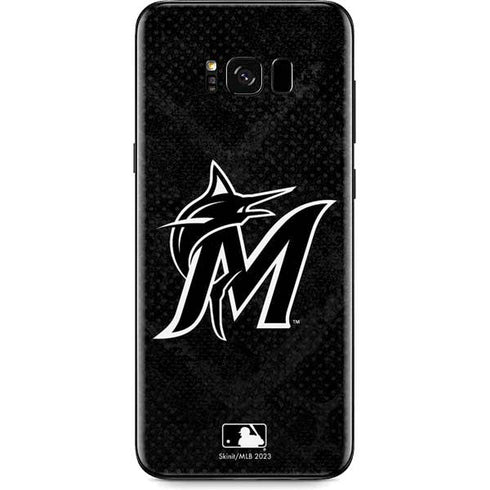 MLB Miami Marlins Dark Wash Galaxy S8 Plus Skin