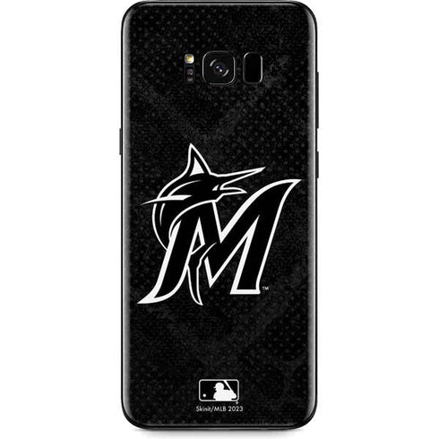 MLB Miami Marlins Dark Wash Galaxy S8 Skin