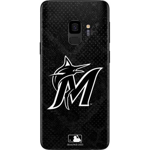 MLB Miami Marlins Dark Wash Galaxy S9 Skin