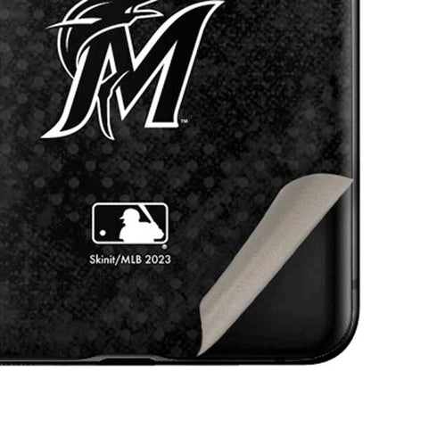 MLB Miami Marlins Dark Wash Galaxy Z Flip Skin
