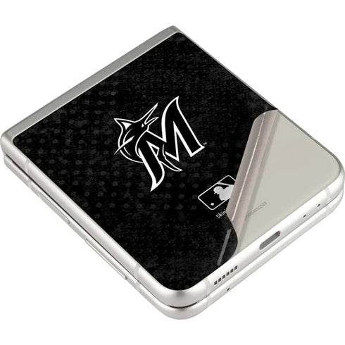 MLB Miami Marlins Dark Wash Galaxy Z Flip3 5G Skin