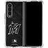 MLB Miami Marlins Dark Wash Galaxy Z Fold4 5G Clear Case
