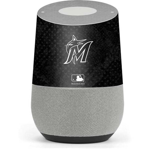 MLB Miami Marlins Dark Wash Google Home Skin
