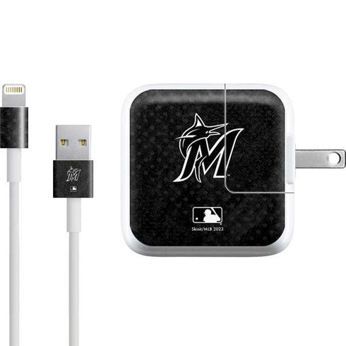 MLB Miami Marlins Dark Wash iPad Charger (10W USB) Skin