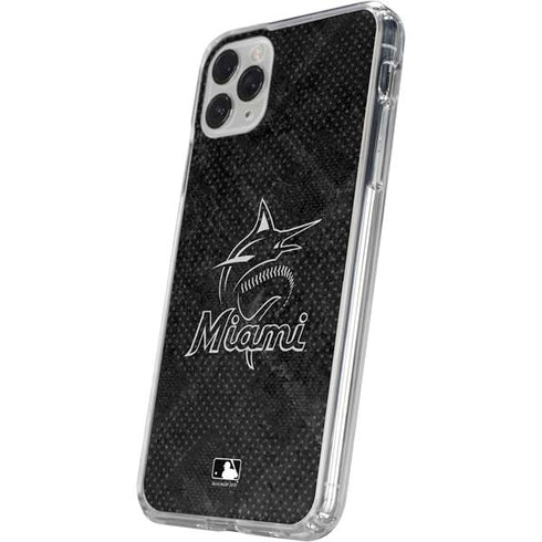 MLB Miami Marlins Dark Wash iPhone 11 Pro Max Clear Case
