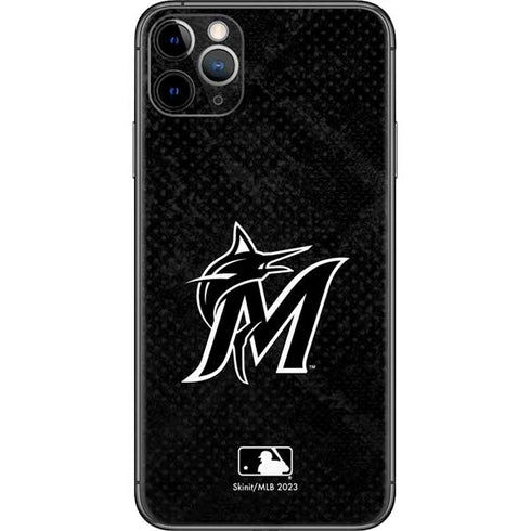 MLB Miami Marlins Dark Wash iPhone 11 Pro Max Skin
