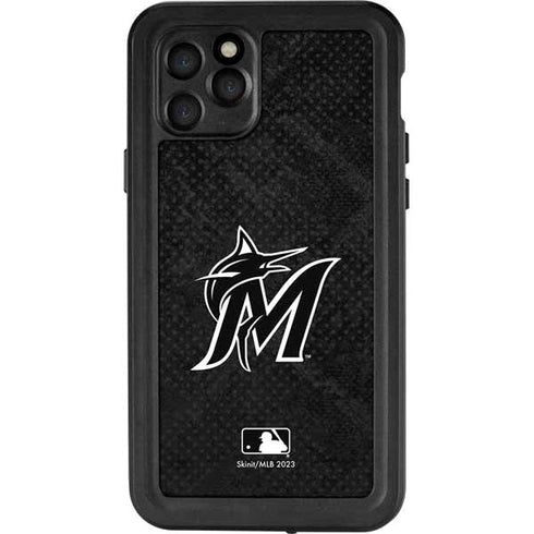 MLB Miami Marlins Dark Wash iPhone 11 Pro Waterproof Case