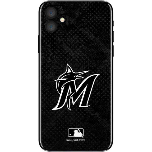 MLB Miami Marlins Dark Wash iPhone 11 Skin