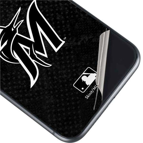 MLB Miami Marlins Dark Wash iPhone 11 Skin
