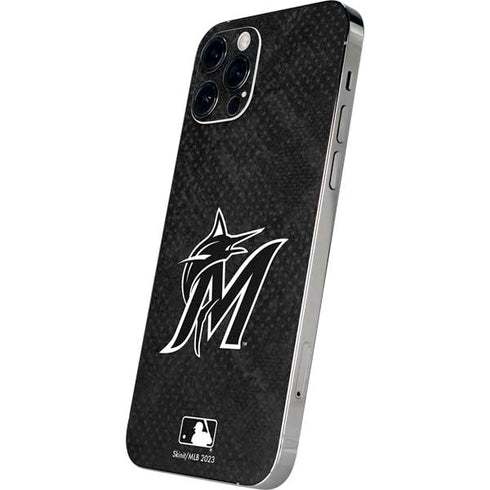 MLB Miami Marlins Dark Wash iPhone 12 Pro Max Skin