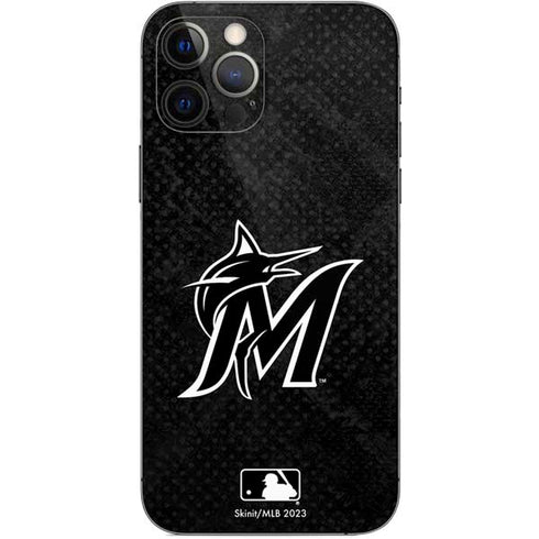 MLB Miami Marlins Dark Wash iPhone 12 Pro Skin