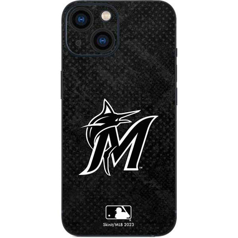 MLB Miami Marlins Dark Wash iPhone 13 Mini Skin