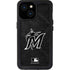 MLB Miami Marlins Dark Wash iPhone 13 Mini Waterproof Case