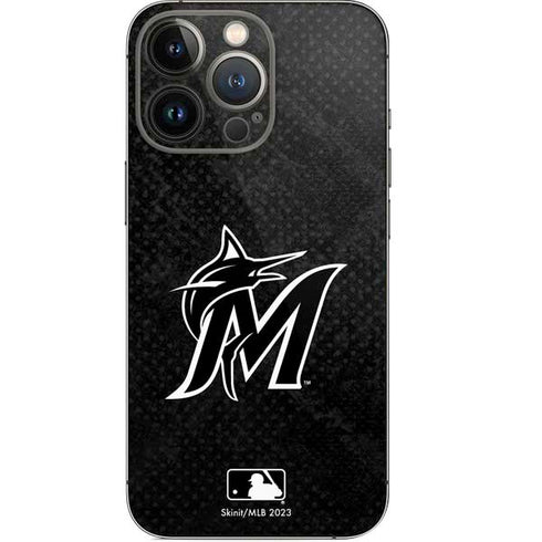 MLB Miami Marlins Dark Wash iPhone 13 Pro Skin