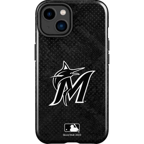 MLB Miami Marlins Dark Wash iPhone 15 Plus Impact Case