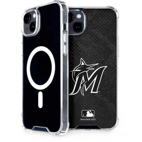 MLB Miami Marlins Dark Wash iPhone 14 Plus MagSafe Case