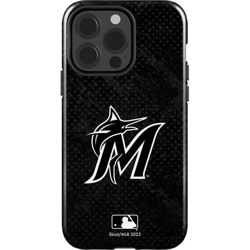 MLB Miami Marlins Dark Wash iPhone 15 Pro Impact Case