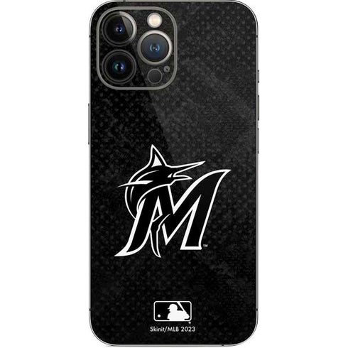 MLB Miami Marlins Dark Wash iPhone 14 Pro Max Skin