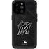 MLB Miami Marlins Dark Wash iPhone 14 Pro Max Waterproof Case