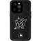 MLB Miami Marlins Dark Wash iPhone 14 Pro Waterproof Case