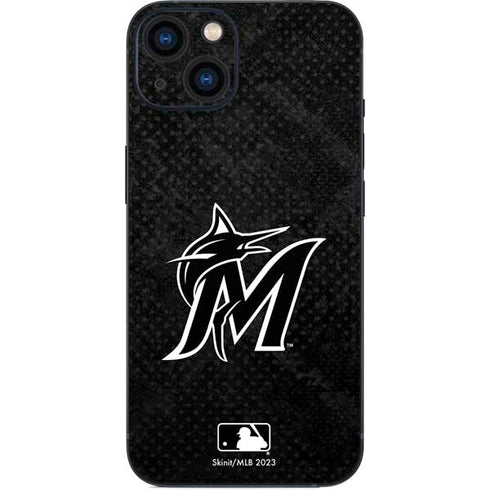 MLB Miami Marlins Dark Wash iPhone 14 Skin