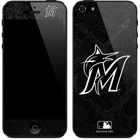 MLB Miami Marlins Dark Wash iPhone 5/5s/5SE Skin