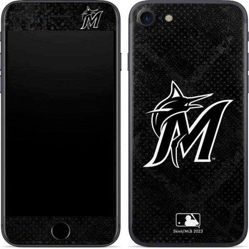 MLB Miami Marlins Dark Wash iPhone 7 Skin