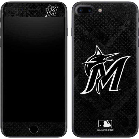 MLB Miami Marlins Dark Wash iPhone 8 Plus Skin