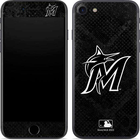 MLB Miami Marlins Dark Wash iPhone 8 Skin