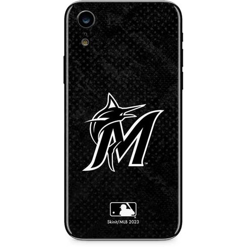 MLB Miami Marlins Dark Wash iPhone XR Skin