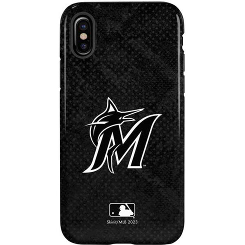 MLB Miami Marlins Dark Wash iPhone XS Pro Case