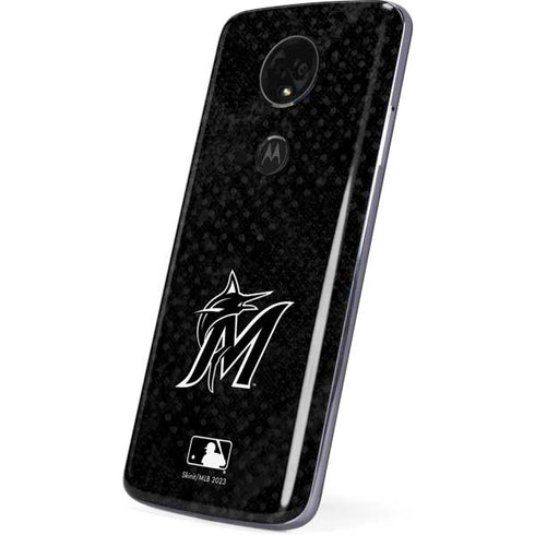 MLB Miami Marlins Dark Wash Moto E5 Plus Skin