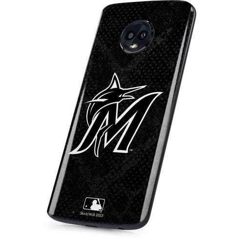 MLB Miami Marlins Dark Wash Moto G6 Skin