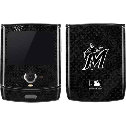 MLB Miami Marlins Dark Wash Motorola RAZR Skin