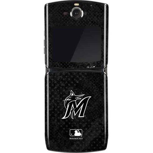 MLB Miami Marlins Dark Wash Motorola RAZR Skin