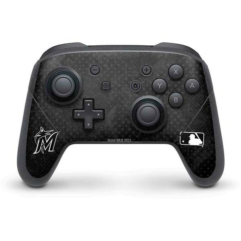 MLB Miami Marlins Dark Wash Nintendo Switch Pro Controller Skin