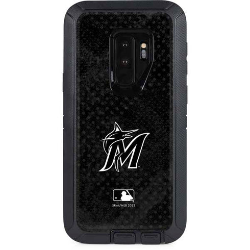 MLB Miami Marlins Dark Wash Otterbox Defender Galaxy Skin