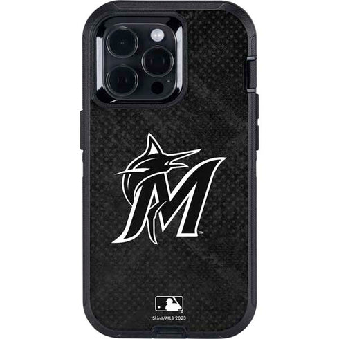 MLB Miami Marlins Dark Wash Otterbox Defender iPhone Skin