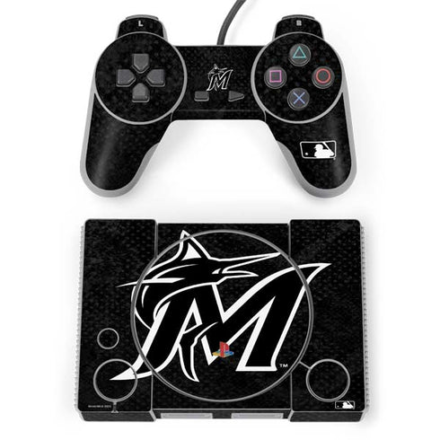 MLB Miami Marlins Dark Wash PlayStation Classic Bundle Skin