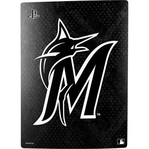 MLB Miami Marlins Dark Wash PS5 Console Skin