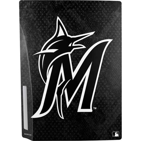 MLB Miami Marlins Dark Wash PS5 Console Skin