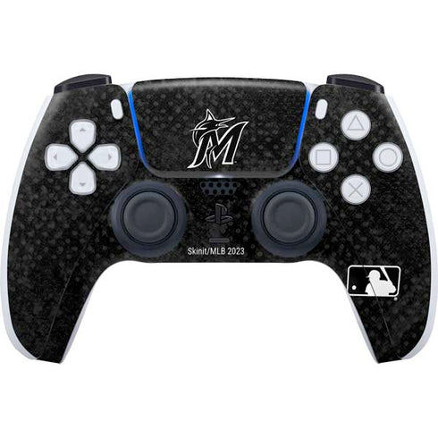 MLB Miami Marlins Dark Wash PS5 Controller Skin