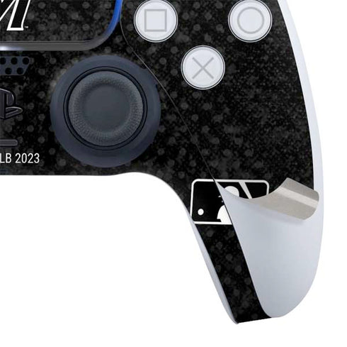 MLB Miami Marlins Dark Wash PS5 Slim Digital Edition Bundle Skin
