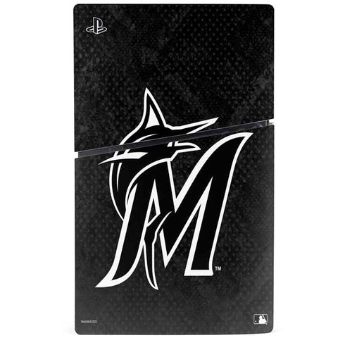 MLB Miami Marlins Dark Wash PS5 Slim Digital Edition Console Skin