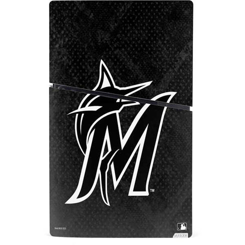 MLB Miami Marlins Dark Wash PS5 Slim Digital Edition Console Skin