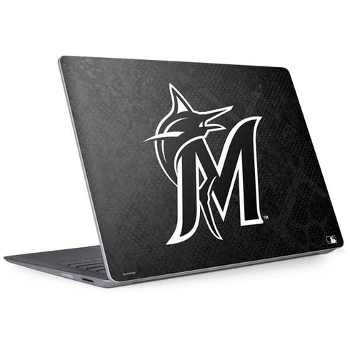 MLB Miami Marlins Dark Wash Surface Laptop 2 Skin