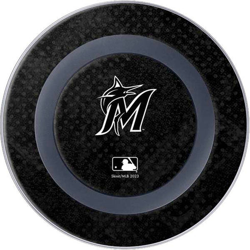MLB Miami Marlins Dark Wash Wireless Charger Skin